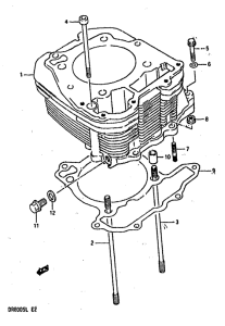 DR800 Цилиндр
