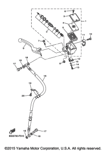 XVS950CR Главный тормозной цилиндр