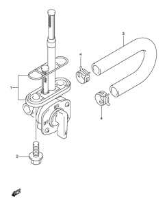 DR-Z125 Топливный кран