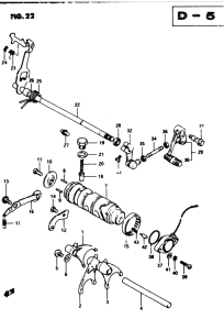 GSX250 Переключение передач