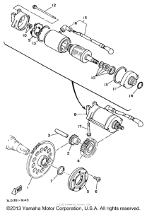 TDM850EC Муфта стартера