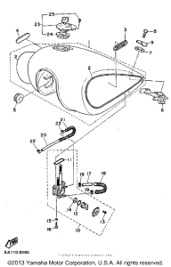 XV750DC Топливный бак
