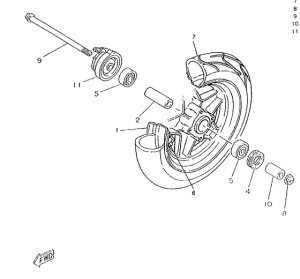 CW50RS Переднее колесо