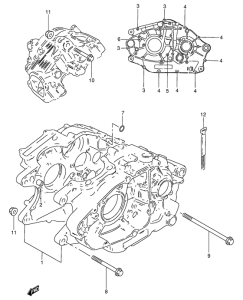GN250 Картер двигателя