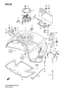 GSX1300BK (ABS) Tank fuel