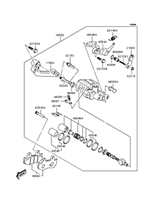 SC250 Задний тормоз