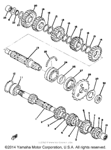 XS650C Трансмиссия