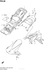 GSX-R600 Rear Fender (Gsx-R600L4 E33)