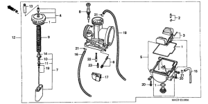 CR500R Carburetor assy