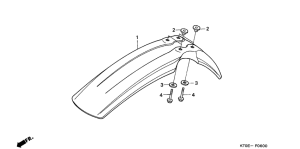 XR200R Переднее крыло