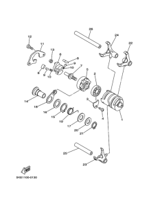 TZ250 Shift cam. fork