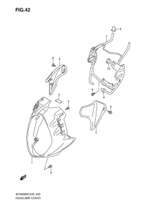 SFV650 (ABS) Headlamp cover  front fender