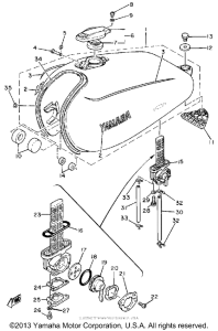 SR500H Топливный бак