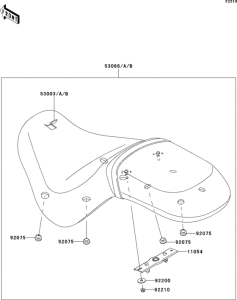 VN900 Сиденье