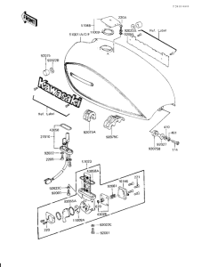 KZ1000 Tank fuel