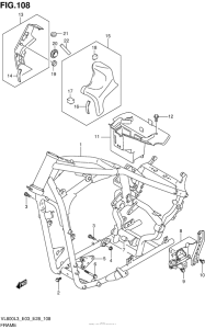 VL800 Frame (Vl800L3 E28)