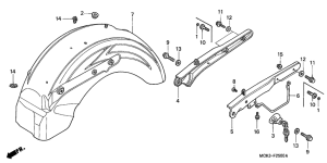 VT1100C2 Заднее крыло