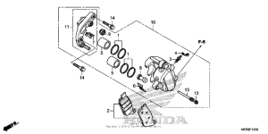 VT1300CT Front brake caliper (1)