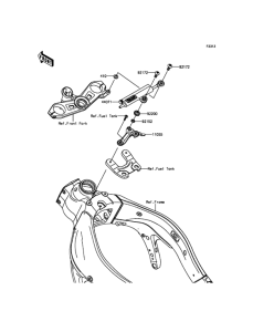 ZX600 Демпфер рулевой
