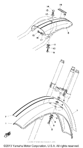 MX100A Front fender - rear fender