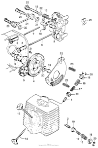 CA110 Распределительный вал и клапана