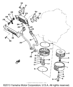 XS850SH Oil cooler oil cleaner