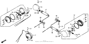 CB750SC Задний фонарь