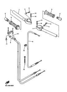 YZF-R6S Рулевой рычаг и кабель