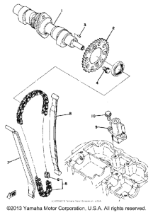 XS400G Цепь механизма газораспределения