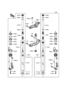 EX650 Передняя вилка
