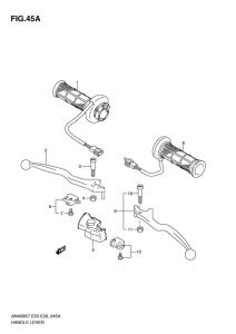 AN400 (ABS) Рулевой рычаг