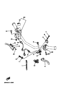 XT225 XT225H Interruptor  manillar&palanc