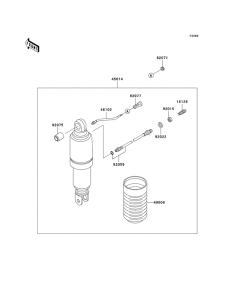 ZG1000 Абсорбер удавный в сборе задний