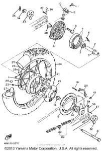 XT600U Переднее колесо