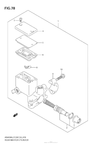 AN400 (ABS) Задний торм цилиндр