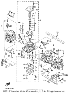 YX600AC Карбюратор