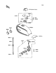 KH125 Топливный бак
