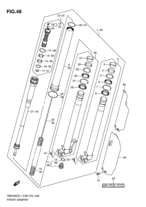 RMX450 Передняя вилка