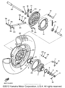 XV700CSC Переднее колесо