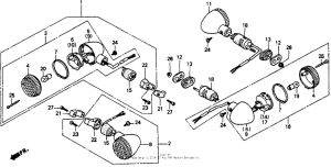 VT1100C Задний фонарь