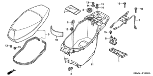 SFX50 Seat / luggage box