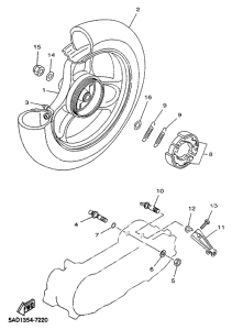 YN50R Переднее колесо