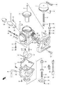 AN250 Carburetor assy