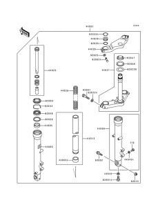  Вилка передней оси
