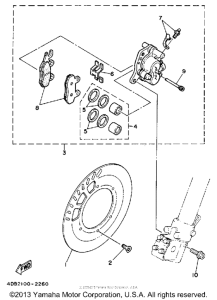 WR250Z Передний суппорт