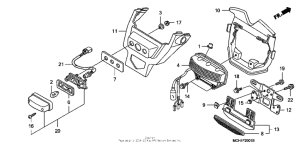 VTX1800F3 Taillight (vtx1800f)