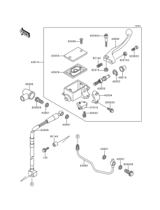 KLX300R Главный тормозной цилиндр