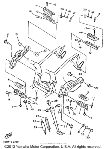 XJ600SDC Подножки
