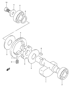 DR350 Балансир кривошипа