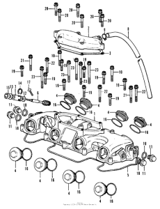 CB350 Крышка головки цилиндров